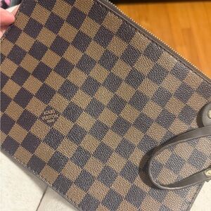 Brown and Black inspired Checkered Pouch